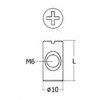 CR1030 L=30 สลักฝังไม้ / Cross Dowels อุปกรณ์ตัวต่อ Carcase Connectors