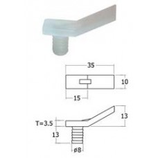 STP01-WH Stopper สีขาว อุปกรณ์เฟอร์นิเจอร์ Furniture Accessories