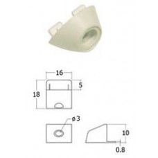 PCT03-CR ตัวยึดแผ่นหลังตู้ แบบมน อุปกรณ์เฟอร์นิเจอร์ Furniture Accessories