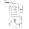 CF2U-N ล้อซาง 2" (ธรรมดา, เบรค) ลูกล้อเฟอร์นิเจอร์ Furniture Castors 