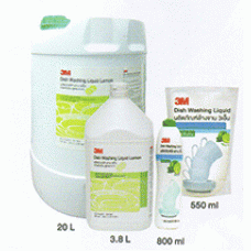 ผลิตภัณฑ์ล้างจาน 3เอ็ม ชนิดเข้มข้นสูตรมะนาว 3M Dish Washing Liquid Lemon550ml,800ml,3.8L,20L 3M