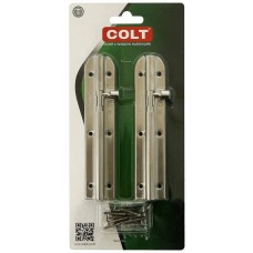 #460-กลอนสแตนเลส ไม่มีขา 304 รุ่นแผง 1X2 ขนาด 4"-COLT 