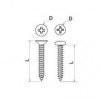 สกรูเกลียวเหล็ก SELF-TAPPING SCREW อุปกรณ์น็อคดาวน์ Knock Down