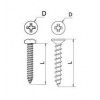 สกรูเกลียวเหล็กสแตนเลส 304 เกลียวหุน STAINLESS SELF-TAPPING SCREW (INCH) อุปกรณ์น็อคดาวน์ Knock Down