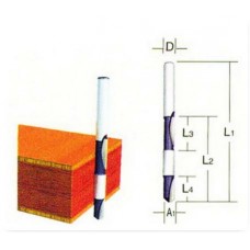 MP3601B539 ดอกเราเตอร์DRILL PT DOUBLE FLUSH TRIM 8E MAKITA