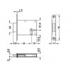 213.01.324 อุปกรณ์ล็อคเฟอร์นิเจอร์ HAFELE เฮเฟเล่ ตลับกุญแจระบบมอร์ทิส พร้อมกุญแจล็อค 1 จังหวะ แผ่นเพลทด้านหน้า 70 มม. ระยะเจาะ D 25 มม. (ซ้าย/สำหรับลิ้นชัก)