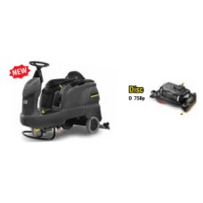 B 90R + D 75Bp KARCHER คาร์เชอร์ เครื่องขัดพื้นแบบนั่งขับ พร้อมระบบดูดน้ำเสียกลับในตัว (ความเร็วรอบแปรง 180 rpm)