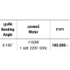 เครื่องดัดเหล็กเส้น  จากประเทศญี่ปุ่น  MB-25 "Ogura"