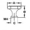 135.81.950 ปุ่มจับเฟอร์นิเจอร์โบาณ Antique ยี่ห้อ Hafele เฮเฟเล่