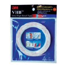 Z055-3015 V30 VHB TAPE เทปกาวสองหน้า (สีขาว) หนา 0.64mm ขนาด12mm x 6yds ยี่ห้อ 3M 3เอ็ม