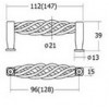 1CA038-SAE ปุ่มจับเฟอร์นิเจอร์โบราณ Antique Knobs and Handles