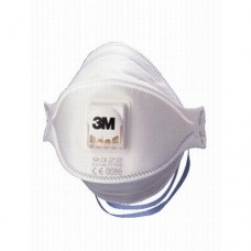 3M 9322 P2 หน้ากากสำหรับงานบัดกรี หลอมโลหะ พร้อมวาล์วระบายอากาศ (พับได้)