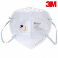 3M 9001V P1 หน้ากากป้องกันฝุ่นละออง พับได้มีวาล์ว ระบายอากาศชนิดสายคล้องหู