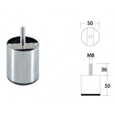736.001.050 ขาตู้สูง 5 ซม. ชุบโครเมี่ยม ขาโซฟา ขาตู้ Sofa and Cabinet Legs