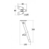 LEG07-YE ขาโต๊ะพับแบบกลมชุบรุ้ง ขาโต๊ะแบบพับได้ Folding Table Leg 